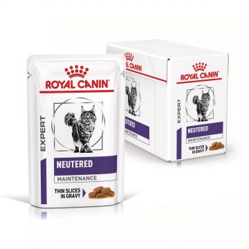 ROYAL CANIN Neutered Maintenance, formula veterinara, plic hrana umeda pisici, managementul greutatii, 12x85 g ROYAL CANIN Neutered Maintenance, formula veterinara, plic hrana umeda pisici, managementul greutatii, 12x85 g