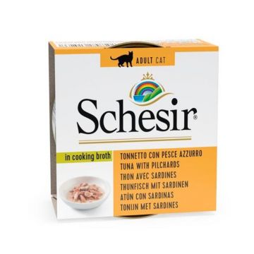 Schesir Cat Tuna with Pelagic Fish, conserva, 70 g