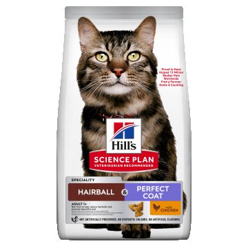 Hill's Science Plan Feline Hairball and Perfect Coat, Chicken, 1.5 kg