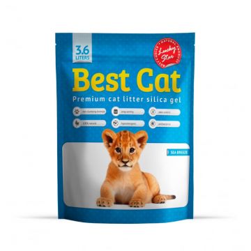 Best Cat Silicat - Asternut igienic pisici, marin fresh 3.6l