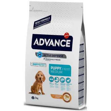 ADVANCE PUPPY Medium, Pui şi orez