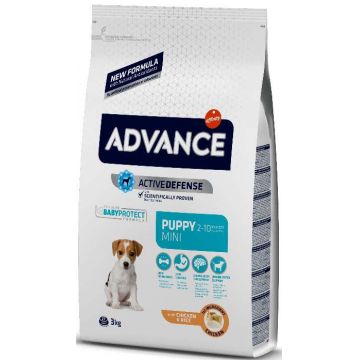 ADVANCE PUPPY Mini, Pui şi orez, 3kg