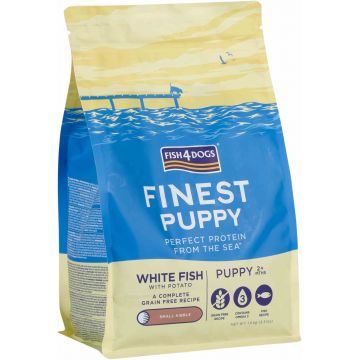 FISH4DOGS Finest PUPPY Peşte alb şi Cartofi, Small Kibble