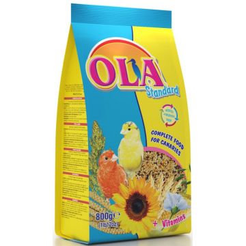 OLA Standard + Vitamins Hrană completă pentru canari 800g