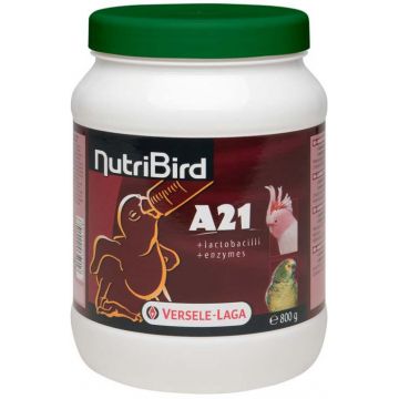 VERSELE-LAGA Nutribird A21 Hrană pt hrănirea manuală a puilor de păsări 800g