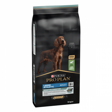 Hrana uscata pentru caini Purina Pro Plan Large Athletic Adult, Miel, Digestie sensibila, 14kg