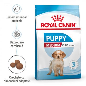 Royal Canin Medium Puppy hrana uscata caine junior, 4 kg