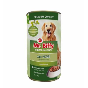 Hrana umeda pentru caini Mr. Biffy, Vanat, 1240g