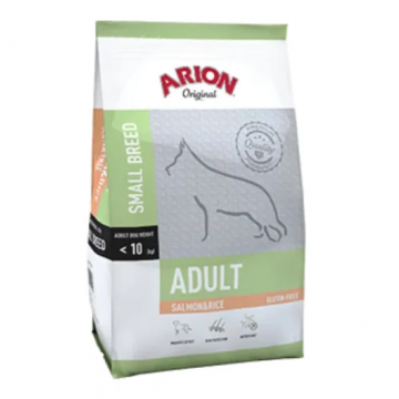 Hrana uscata pentru caini Arion Adult Small Breed, Somon si orez, 7.5kg