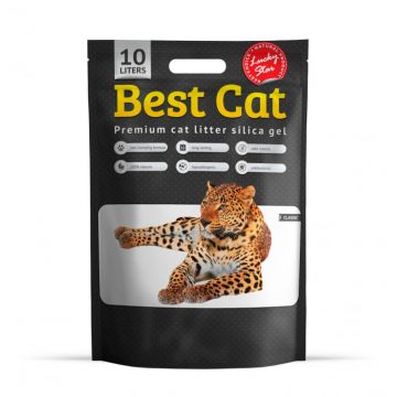 Best Cat Silicat Classic- Asternut igienic pisici, fara aroma, 10l