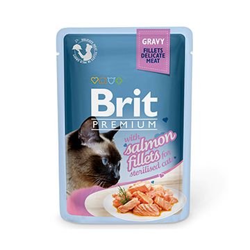 Brit Cat Delicate Salmon in Gravy For Sterilised 85 g