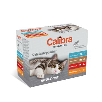 Calibra Cat Pouch Premium Adult Multipack 12 x 100 g