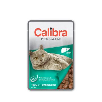 Calibra Cat Pouch Premium Sterilised Liver 100 g