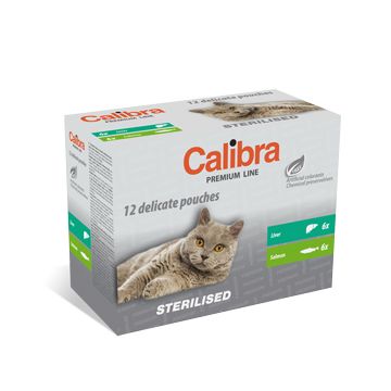 Calibra Cat Pouch Premium Sterilised Multipack 12 x 100 g