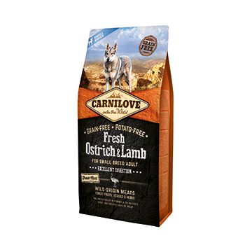 Carnilove Fresh Ostrich and Lamb for Small Breed Dogs 6 kg