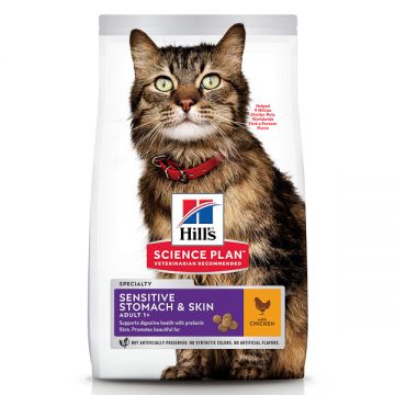 Hills SP Feline Adult Skin and Stomach Chicken 300 g