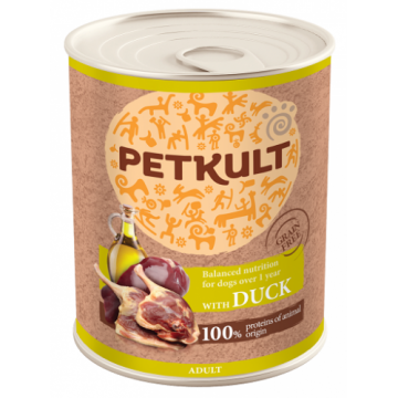 Petkult Conserva Caine Adult Cu Rata 800 Gr