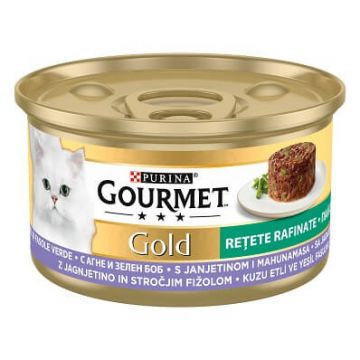 Purina Gourmet Gold Miel si Fasole Verde in Sos 85 Gr