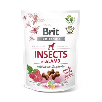 Brit Care Dog Crunchy Cracker Insects Lamb with Raspberries 200 g