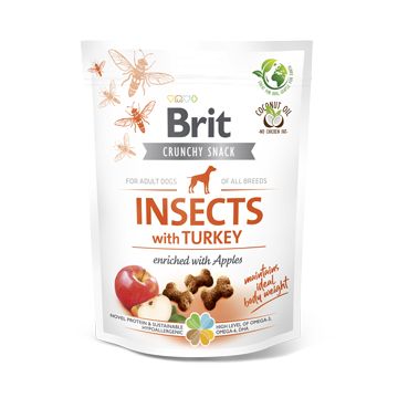 Brit Care Dog Crunchy Cracker Insects Turkey with Apples 200 g