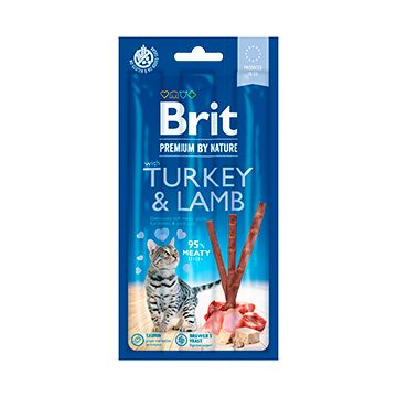 Brit Premium By Nature Cat Sticks With Turkey and Lamb (3 sticks)