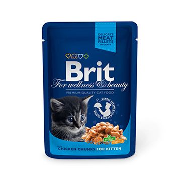 Brit Premium Cat Junior plic cu carne de pui 100 gr