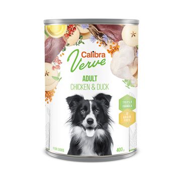 Calibra Dog Verve GF Adult Chicken and Duck 400 g conserva