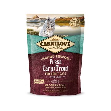 Carnilove Fresh Carp and Trout Sterilised for Adult Cats 400 g