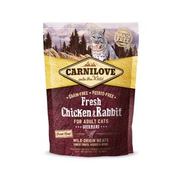 Carnilove Fresh Chicken and Rabbit Gourmand for Adult Cats 400 g