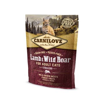 Carnilove Lamb and Wild Boar for Adult Cats - Sterilised 400 g