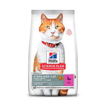 Hills SP Feline Young Adult Sterilised Duck 10 kg