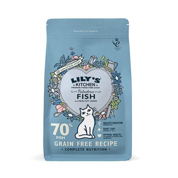 Lilys Kitchen Adult Fabulous Fish and Healthy Herbs Dry Complete Cat Food 800 g