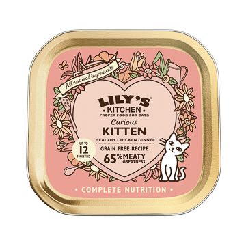 Lilys Kitchen Curious Kitten Chicken Dinner Wet Food 85 g