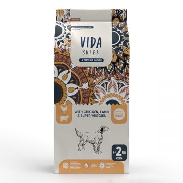 Vida Super Hunting with Chicken, Lamb & Super Veggies Adult Dog Medium & Large Breed 2 kg