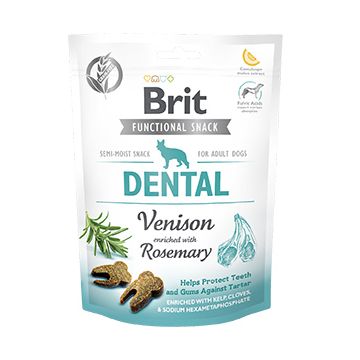 Brit Care Dog Snack Dental Venison, Set 4 X 150 g