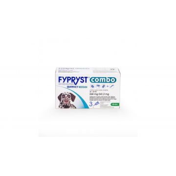 Fypryst Combo Dog L 268 mg 20-40 kg, Cutie cu 3 Pipete