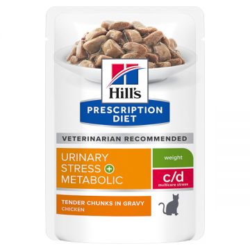 Hill's PD Feline C/D Stress + Metabolic 85 g (plic), Set 12 x 85 gr