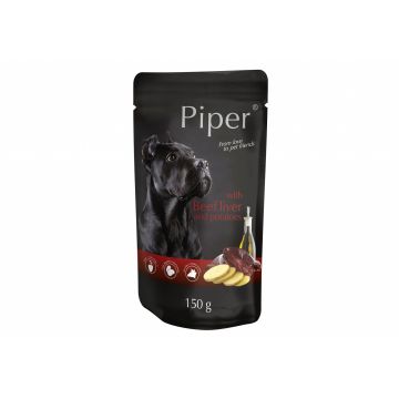 Hrana umeda Piper Adult, Ficat de Vita si Cartofi, 1 X 150 g