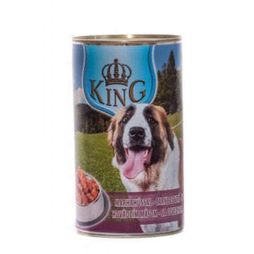 King Dog - conserva cu carne de vita - 1240g