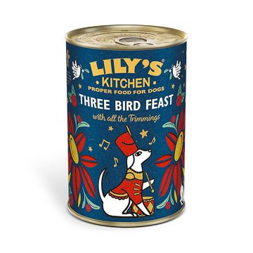 Lilys Kitchen Christmas Three Bird Feast Tin, Set 3 X 400 g