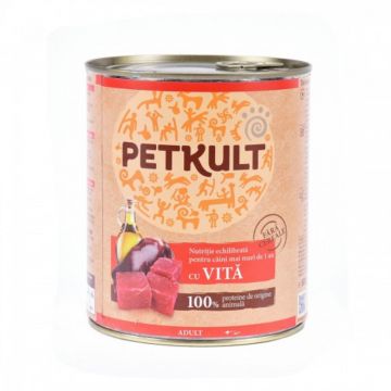 Petkult Conserva Caine Adult Cu Vita, 800 Gr