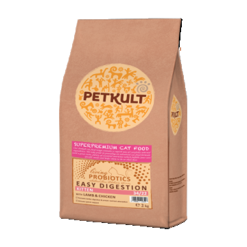 Petkult Probiotics Kitten cu Miel si Pui, 2 Kg