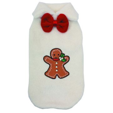 Pulover Ginger bread man - S - Rosu