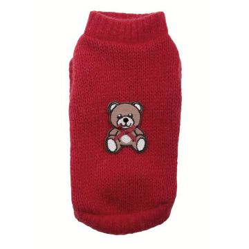 Pulover Teddy Bear - XS - Rosu