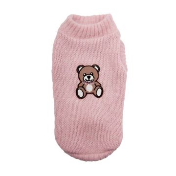 Pulover Teddy Bear - XS - Roz deschis