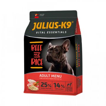 Julius K9 Adult Vital Essentials - Hrana uscata premium - Vita si Orez - 3kg