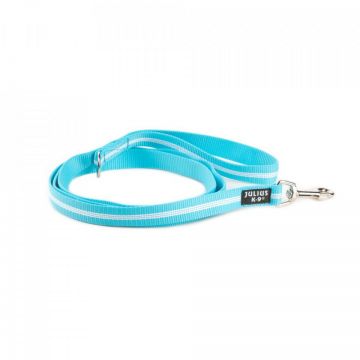 Lesa IDC nylon cu fire flourescente, cu maner - 25mmx1.2m - Aquamarine