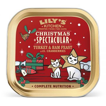 Lily's Kitchen Christmas Spectacular Turkey and Ham Pate Feast for Cats 85 g