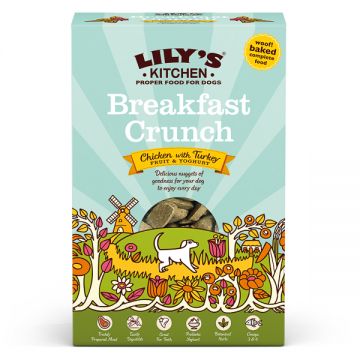 Lily's Kitchen for Dogs Breakfast Crunch Chicken with Turkey, Fruit and Yoghurt 800 g
