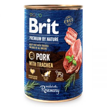 Brit Premium by Nature Pork with Trachea 400 g conserva